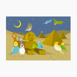 鳥と世界 -エジプト編- ポストカード