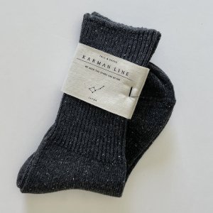 NORMA / Socks / Charcoal / 23-25cm / KARMAN LINE