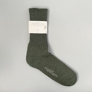 NORMA / rib socks / English Green / KARMAN LINE