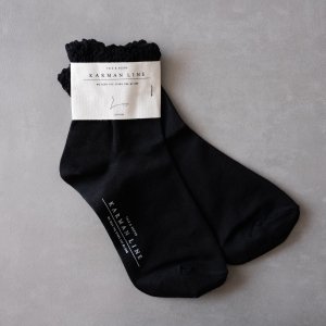 PISCES / Frill socks / Black / KARMAN LINE