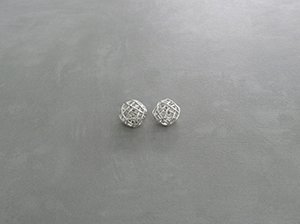 O-TRAMA ORDITO-02 / Earrings / Silver