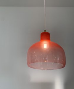 BOTTLE TYPE LAMP / RED