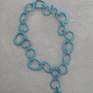 3D-CHAIN-KRAFFEN-02 / Turquoise blue