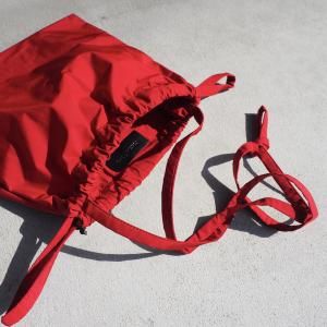 DRAWSTRING BAG WITH STRAP SS / Red / formuniform