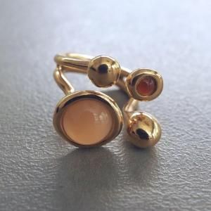 AP-PISTILLI-04A / Bronze, Orangemoonstone,Carnelian