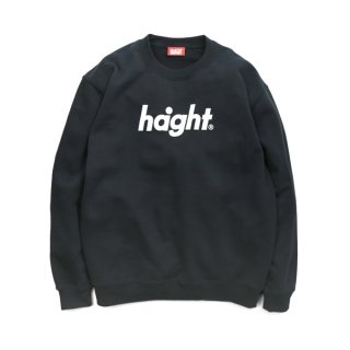 HAIGHT / Round Logo Crew Sweat - Black
