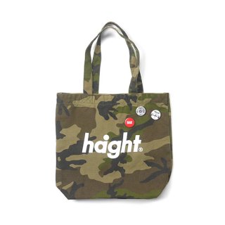 HAIGHT / Round Logo Canvas Tote Bag - Woodland Camo