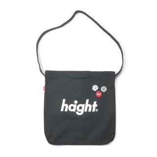 HAIGHT / Round Logo Canvas Shoulder Bag - Black