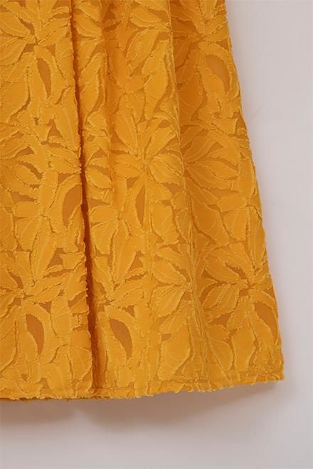 cut jacquard skirt /pink - akiki