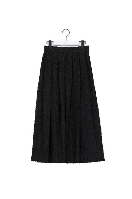 cut jacquard skirt /black - akiki