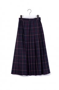 check tuck skirt'21 / navy【NEW YEAR SALE】  </a> <span class=