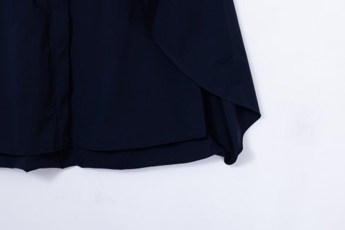 bowtie cape blouse/navy - akiki