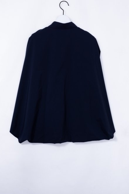 bowtie cape blouse/navy - akiki