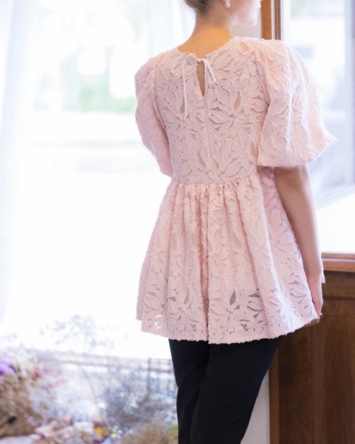 babydoll blouse/pink - akiki