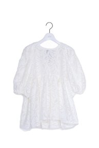 babydoll blouse/white  </a> <span class=