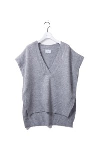 v knit/gray