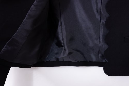 scallop scallop jacket/black - akiki