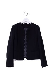 akiki/アキキ   pearl knit jacket  black