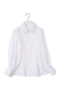 arimatsu  peplum blouse/white 