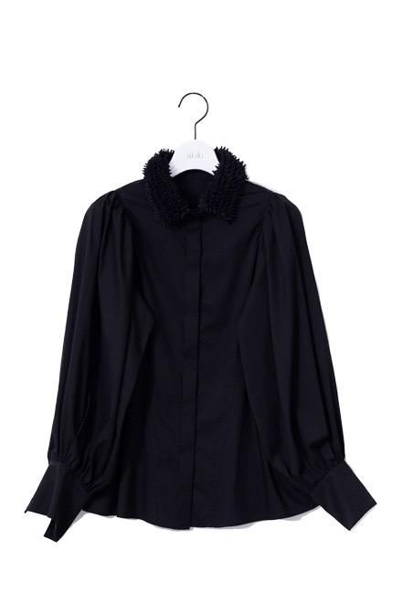 arimatsu peplum blouse/black - akiki