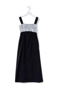 newb&w lace dress/black 