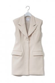 sleeveless jacket dress/ecru   </a> <span class=