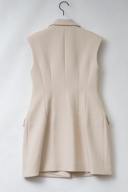 sleeveless jacket dress/black - akiki