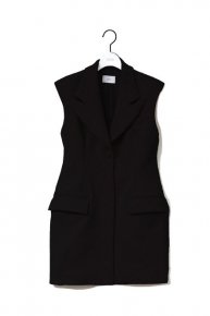 pre ordersleeveless jacket dress/black  </a> <span class=