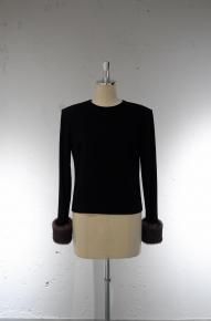 pre ordershoulder volume top with ecofur/brown  </a> <span class=