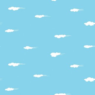 lola ロラ インテリア用粘着シート　DAYDREAM 雲 スカイブルー　
