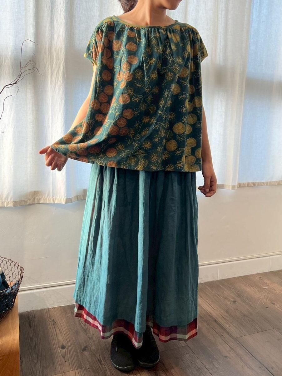 khadi sode B046  flower
