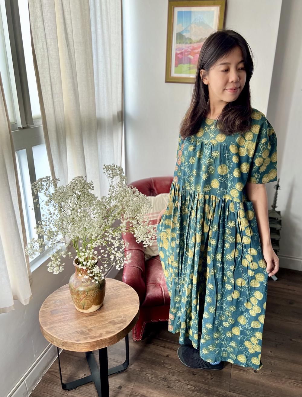 カシュクールワンピース 半袖 B048 bloom - kachua online shop