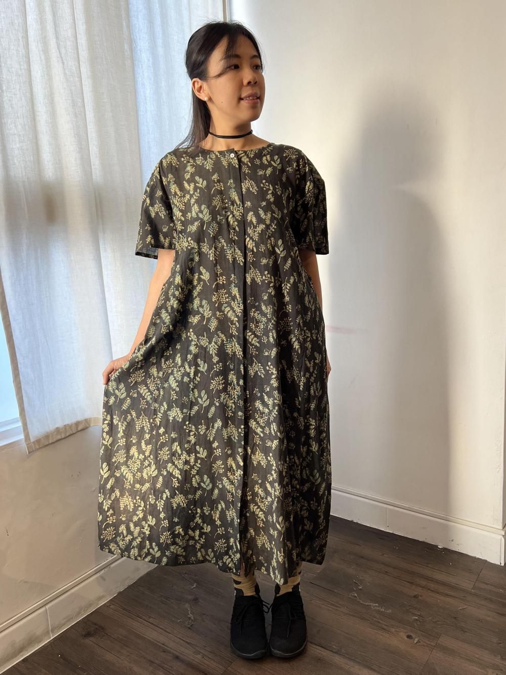 【ハンドメイド】カシュクールワンピース カシュクールワンピース 半袖 B048 bloom - kachua online shop