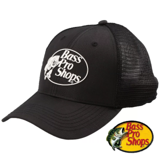 ڥХץåץBASS PRO SHOPSBass Pro Shops Logo Flex Cap - Black/Black - M/L 