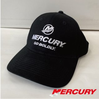 【マーキュリー／MERCURY】ロゴ入りキャップ − ブラック