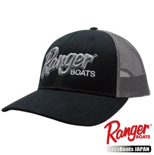 <img class='new_mark_img1' src='https://img.shop-pro.jp/img/new/icons1.gif' style='border:none;display:inline;margin:0px;padding:0px;width:auto;' />【Rangerboats/レンジャーボート】ロープロファイル ロゴキャップ ブラック/チャコール